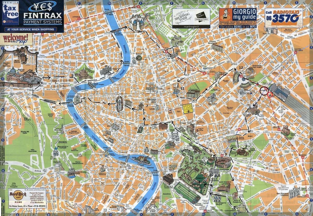 Guia Roma Mapa