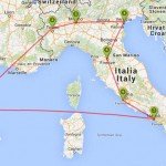 Italie soigneusement en Août: Vols + Bus