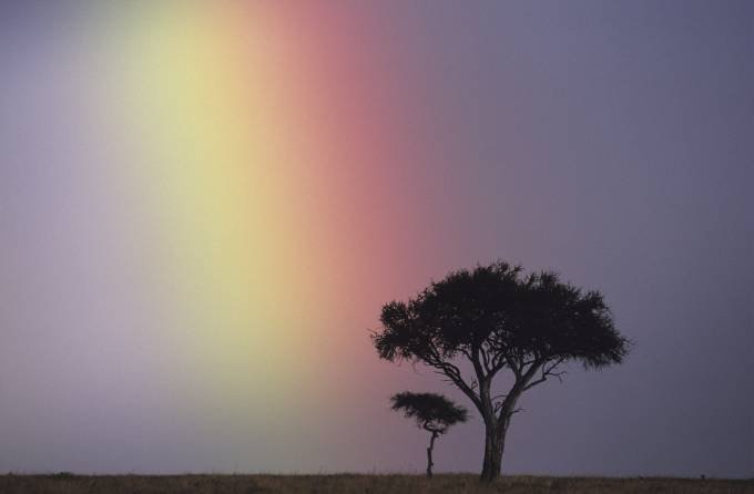 arco iris en masai mara kenia