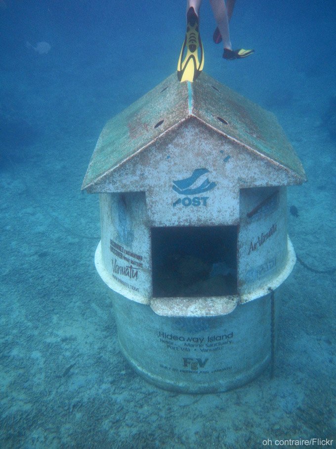 Oficina de correos bajo el mar en Vanuatu