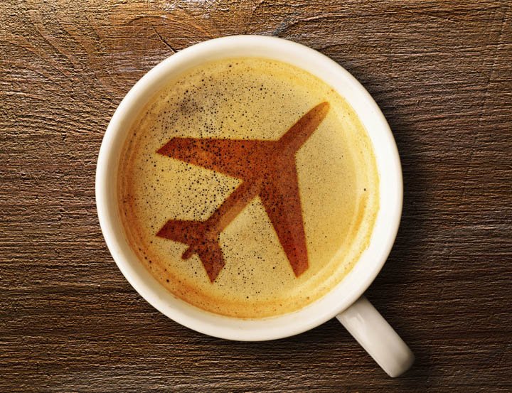 cafè a l'aeroport 