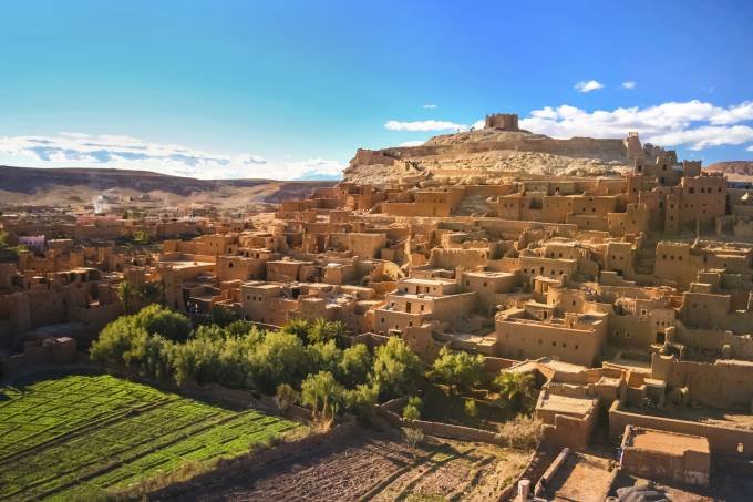 pueblo de Ait-Ben-Haddou en Marruecos