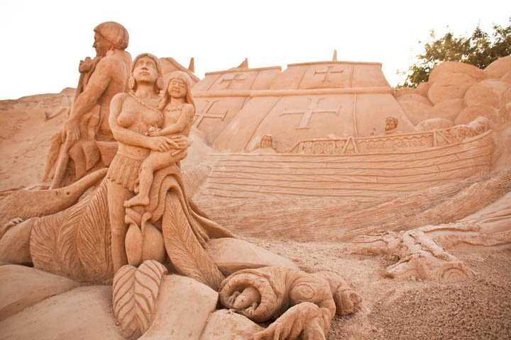 esculturas de arena en Pera Algarve