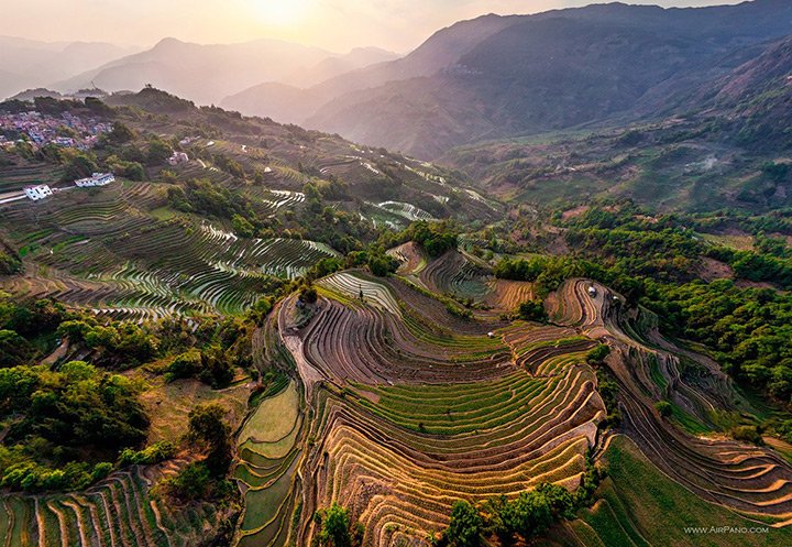 Terrazas de arroz en Yunnan China