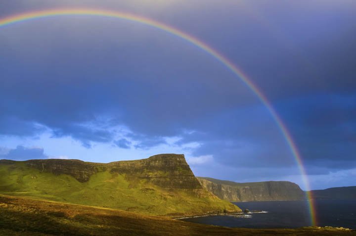 arco iris en escocia