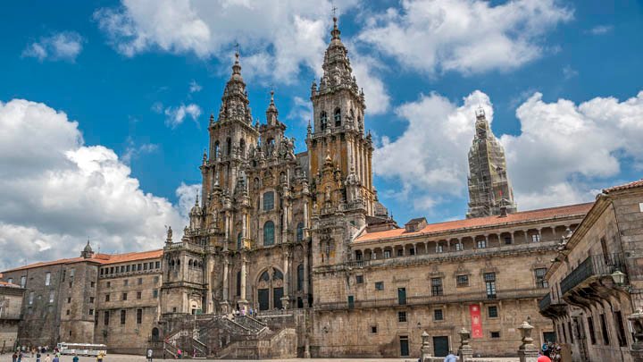 Cathedral of Santiago de Compostela in Galicia