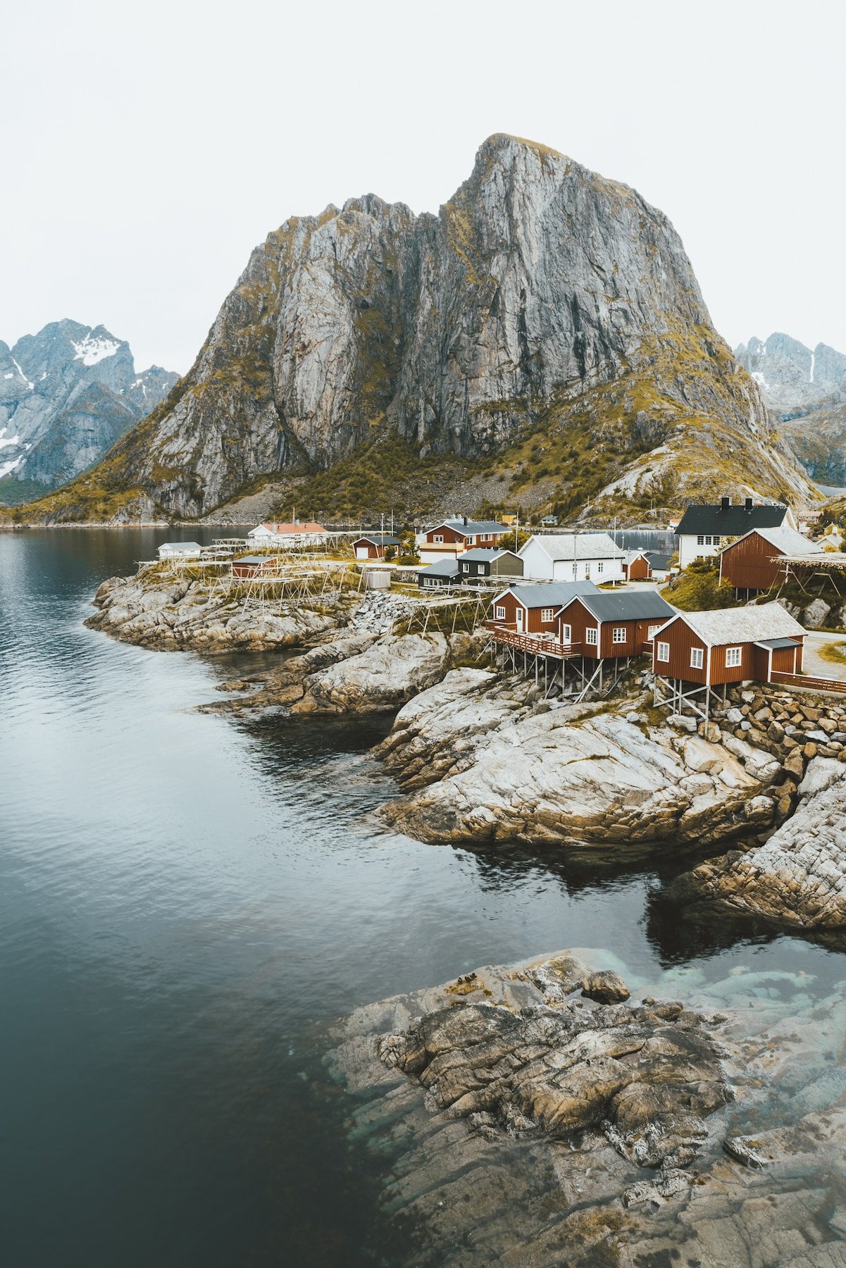 Pueblo de Noruega, uno de los países más fríos del mundo